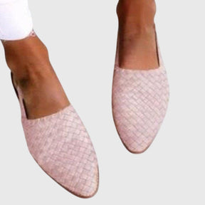 Mujer Orthopaedic Woven Slingback Flats con Adjustable Strap for Summer