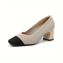 Mujer Orthopaedic Pumps con Tacón Bajo de Bloque for Office Wear