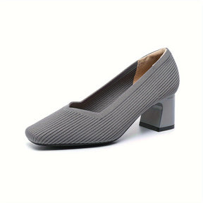 Mujer Orthopaedic Pumps con Tacón Bajo de Bloque for Office Wear