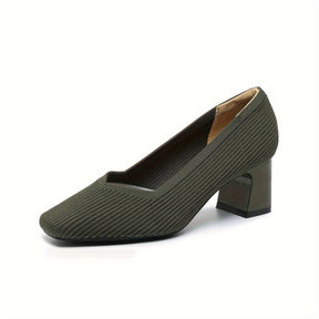 Mujer Orthopaedic Pumps con Tacón Bajo de Bloque for Office Wear