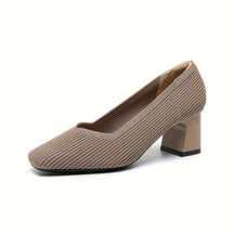 Mujer Orthopaedic Pumps con Tacón Bajo de Bloque for Office Wear