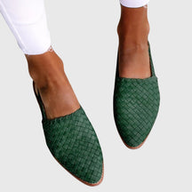 Mujer Orthopaedic Woven Slingback Flats con Adjustable Strap for Summer