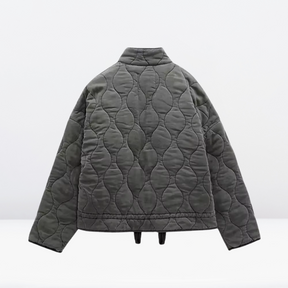 Mujer Acolchado Chaqueta con Drawstring cintura