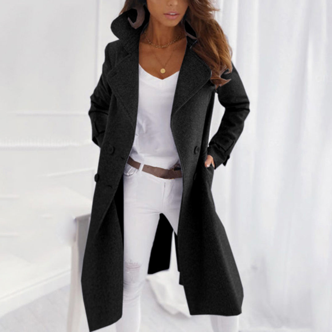 Women's Double-Breasted Trench abrigo con Belt