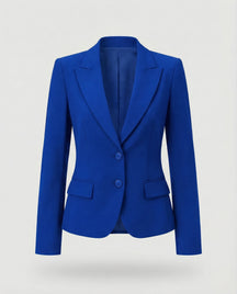 Mujer Peplum Business blazer Two-botón Notch Lapel