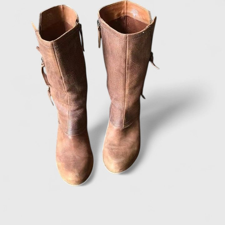 Mujer Orthopaedic Mid-Calf Botas con Side Zipper for All-Day Comfort