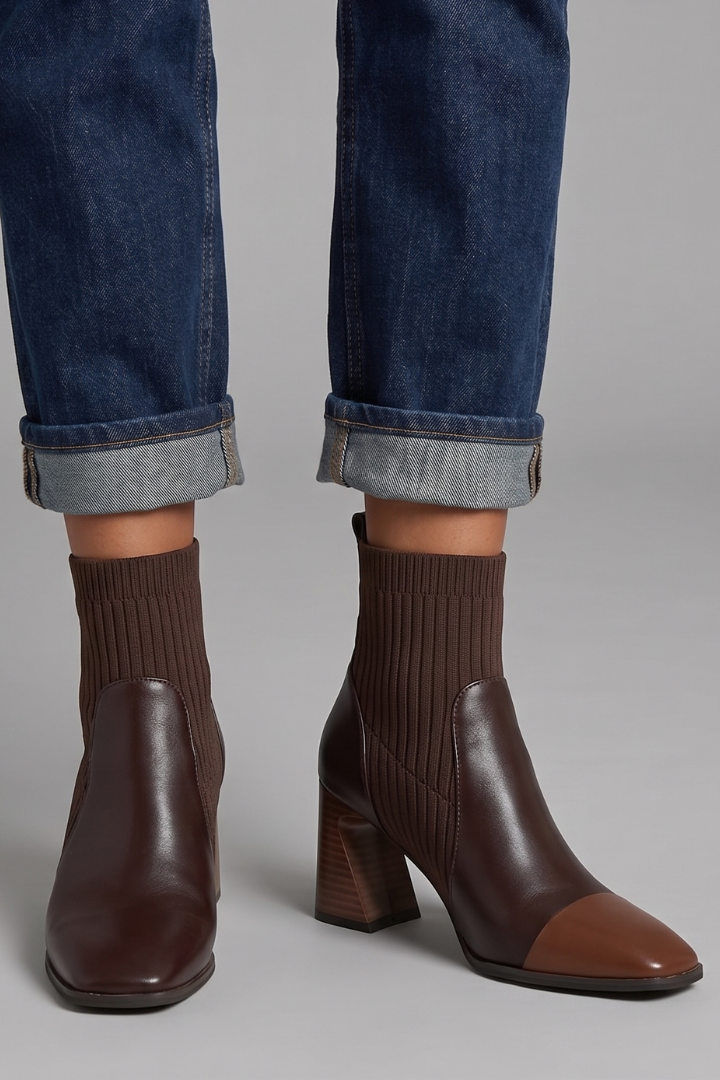 Mujer Botines con Tacón de Bloque diseño for Fall