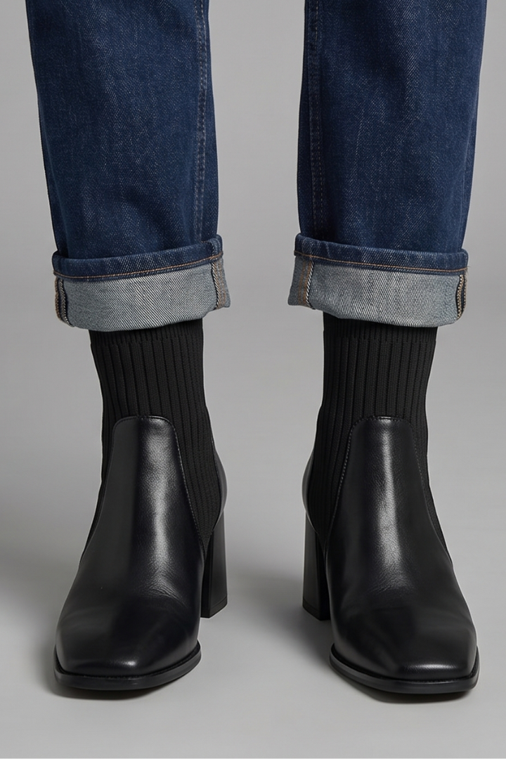 Mujer Botines con Tacón de Bloque diseño for Fall
