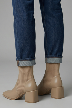 Mujer Botines con Tacón de Bloque diseño for Fall