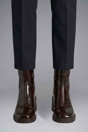 Mujer Botines con Side Zipper cierre for Fall