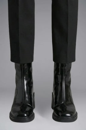 Mujer Botines con Side Zipper cierre for Fall