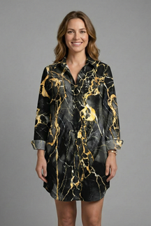Mujer Beach Vestido con Hood y Manga Cortas