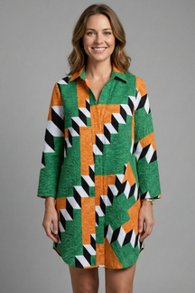 Mujer Beach Vestido con Hood y Manga Cortas