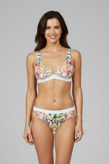Mujer Bikini conjunto con Halter top y Printed Surface
