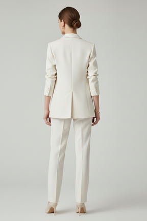 Mujer blazer conjunto con Defined Shape y de pierna recta Pantalón
