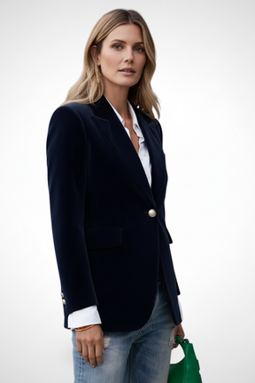 Mujer blazer con Lapels y