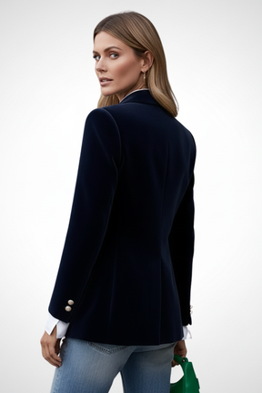 Mujer blazer con Lapels y