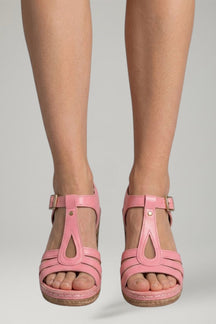 Mujer Tacón de Bloque Sandalias con Cushioned Insole y Open Upper