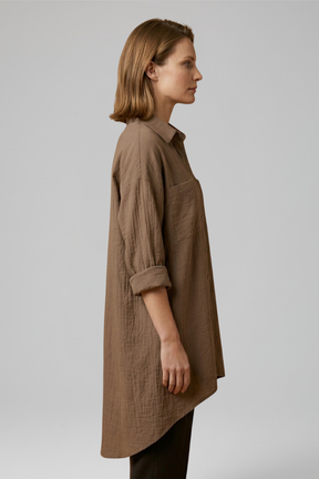 Women’s Blouse con cuello y cierre de botones