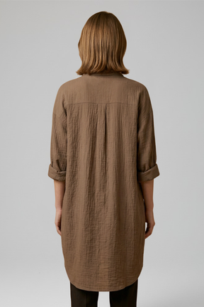 Women’s Blouse con cuello y cierre de botones