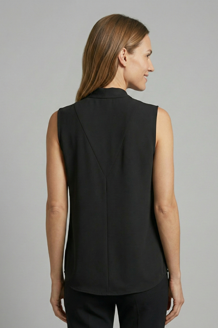 Mujer Blusa con de Cuello en V y Sin Mangas diseño
