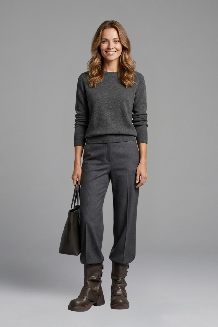 Mujer Botas con Side Buckle Accents for Fall