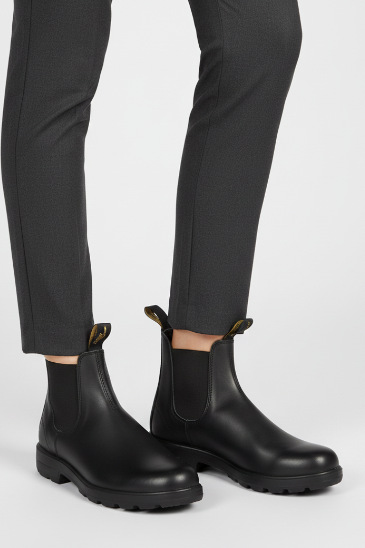 Mujer Chelsea Botas con Elastic Panels y Pull Tabs
