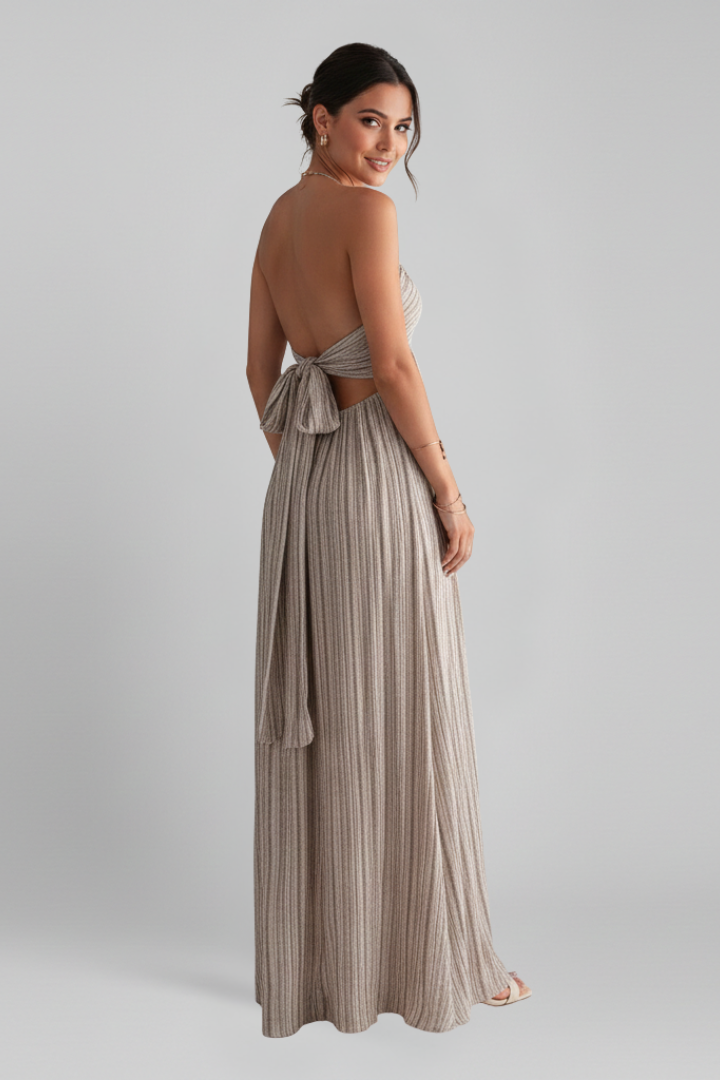 Mujer Vestido con Spaghetti Straps y Plisado Surface