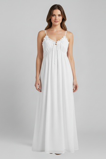 Mujer Vestido con Spaghetti Straps y Plisado Surface