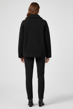 Mujer Fleece Chaqueta con botones y Generous bolsillos