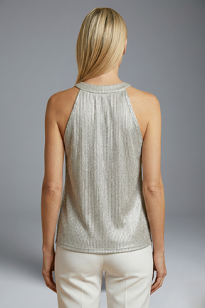 Mujer Halter top con de Cuello Redondo y Sin Mangas diseño
