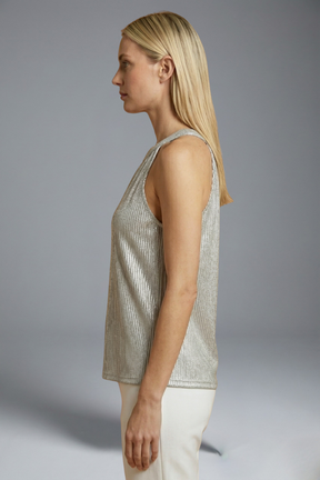 Mujer Halter top con de Cuello Redondo y Sin Mangas diseño