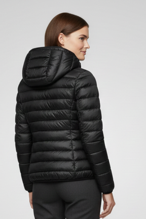 Mujer Hooded Chaqueta con cierre de cremallera y Acolchado Surface
