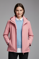 Mujer Hooded Chaqueta con Zipper