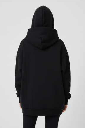 Mujer Hoodie con cuello alto y Wide Hood