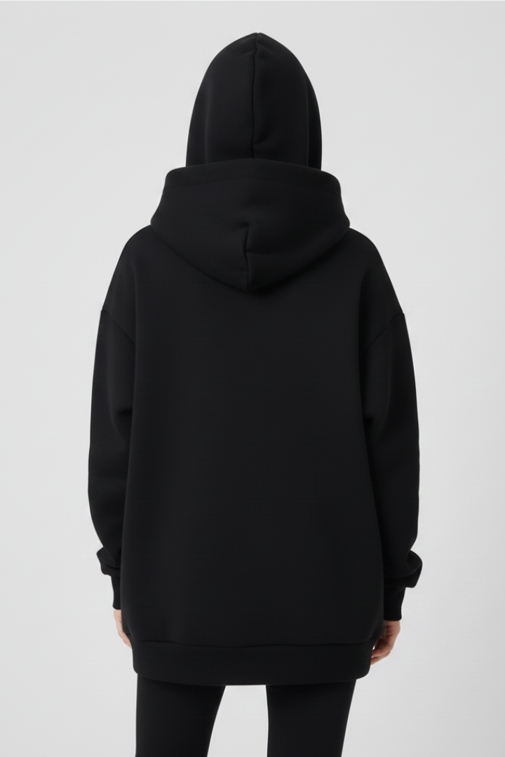 Mujer Hoodie con cuello alto y Wide Hood