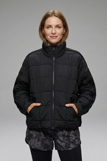 Mujer Chaqueta con Zip y Acolchado Surface