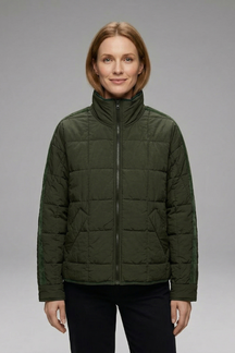 Mujer Chaqueta con Zip y Acolchado Surface