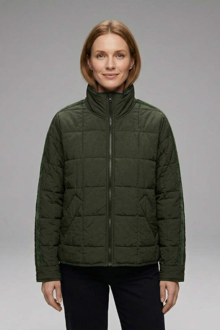 Mujer Chaqueta con Zip y Acolchado Surface
