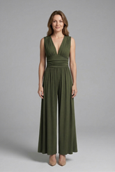 Mujer Jumpsuit con Sin Mangas diseño y Pierna Ancha