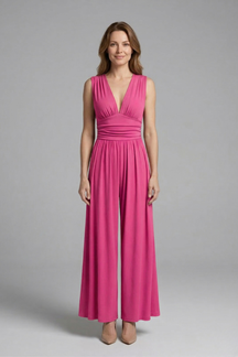 Mujer Jumpsuit con Sin Mangas diseño y Pierna Ancha