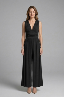 Mujer Jumpsuit con Sin Mangas diseño y Pierna Ancha