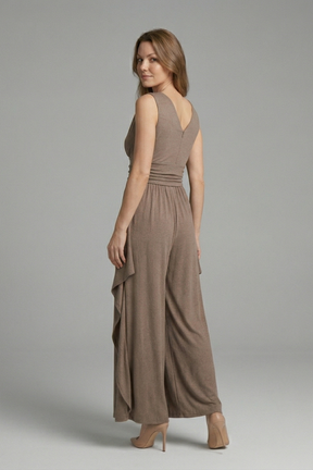 Mujer Jumpsuit con Sin Mangas diseño y Pierna Ancha