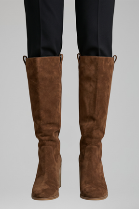 Mujer Knee-High Botas con Tacón de Bloque for Fall