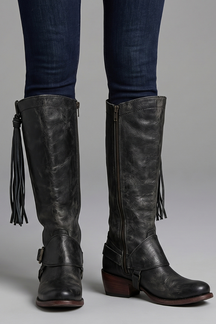 Mujer Knee High Botas con Side Zipper for Fall