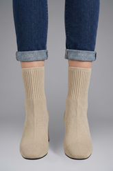 Mujer de Efecto Piel Botines con Slip On diseño for Fall