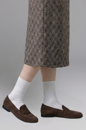 Mujer de Efecto Piel Mocasines con EVA Sole for Everyday Wear