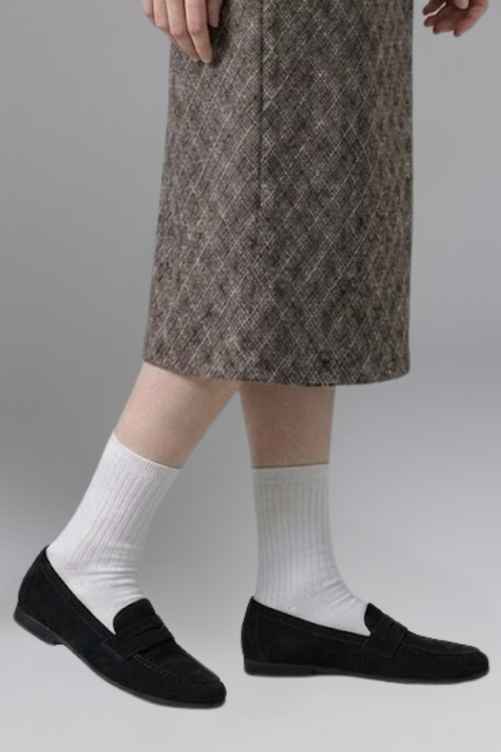 Mujer de Efecto Piel Mocasines con EVA Sole for Everyday Wear