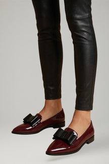 Mujer de Efecto Piel Mocasines con Slip On diseño y Flexible Sole