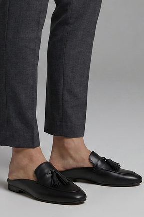 Mujer de Efecto Piel Mule Mocasines con Sin Cordones diseño for Everyday Wear